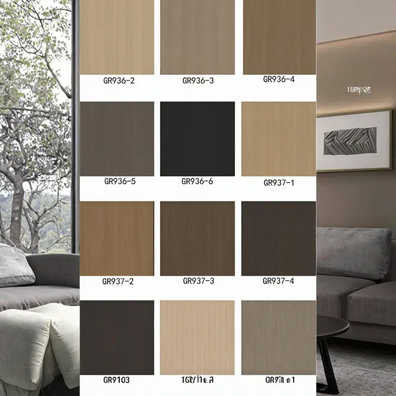 Modèn konsepsyon style PVC fim dekoratif