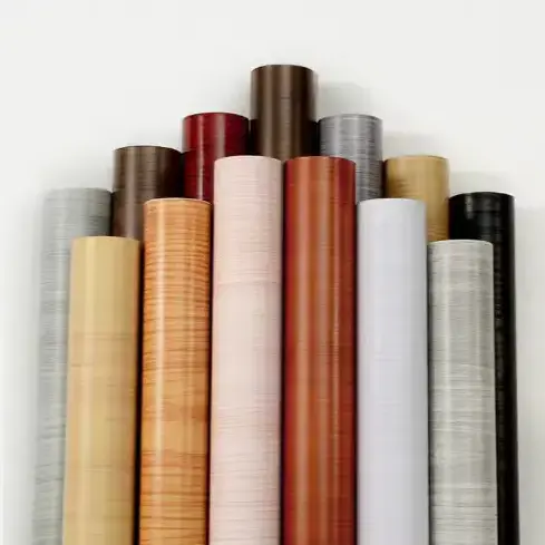 Enpèmeyab PVC bwa grenn jaden renovasyon fim renovasyon
